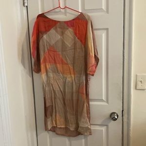 Drapey colorblock dress